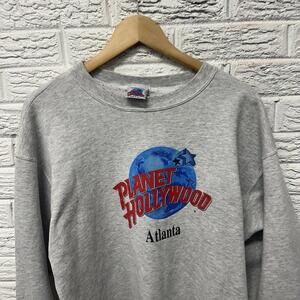 Vintage 90’s Planet Hollywood New York Sweatshirt White Made In USA XL‎